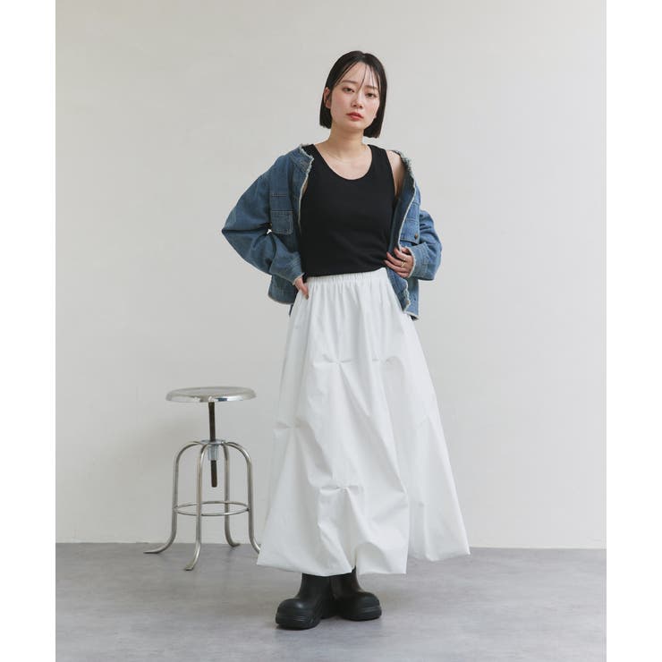 ランダムタックフレアスカート | ad thie | 詳細画像8 