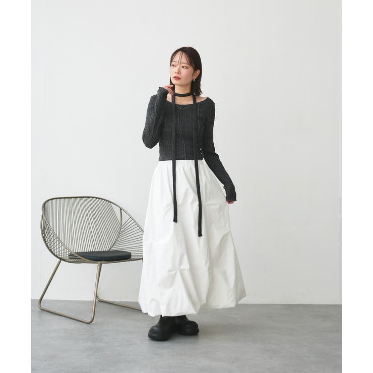 ランダムタックフレアスカート | ad thie | 詳細画像9 