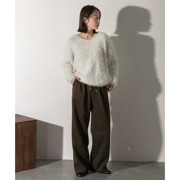 ウエストコード タックパンツ[品番：ADEW0004659]｜ad thie