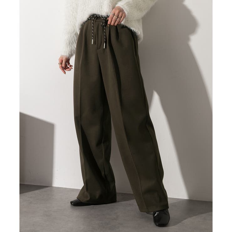 ウエストコード タックパンツ | ad thie | 詳細画像11 