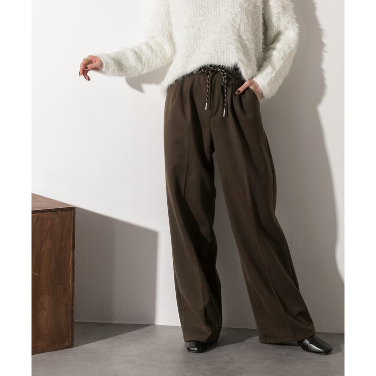 ウエストコード タックパンツ[品番：ADEW0004659]｜ad thie