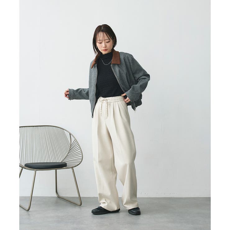 ウエストコード タックパンツ[品番：ADEW0004659]｜ad thie