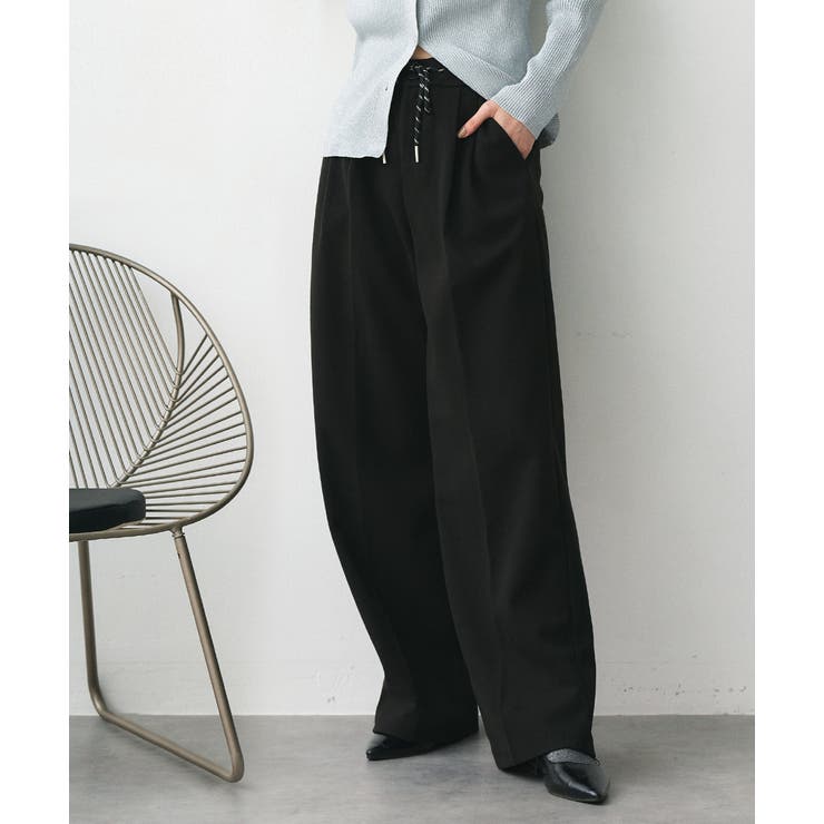 ウエストコード タックパンツ[品番：ADEW0004659]｜ad thie