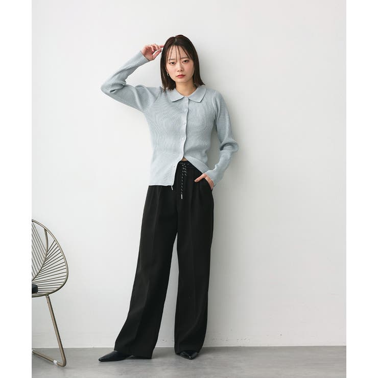 ウエストコード タックパンツ[品番：ADEW0004659]｜ad thie