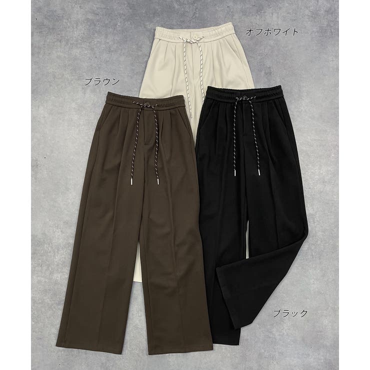 ウエストコード タックパンツ | ad thie | 詳細画像28 