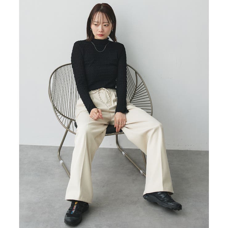 ウエストコード タックパンツ | ad thie | 詳細画像8 