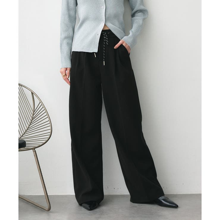 【メーカー再生品】 ウエストコード thie タックパンツ[品番：ADEW0004659]｜ad パンツ