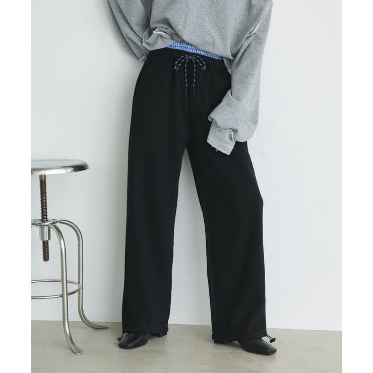 ダブルウエストスウェットパンツ | ad thie | 詳細画像3 