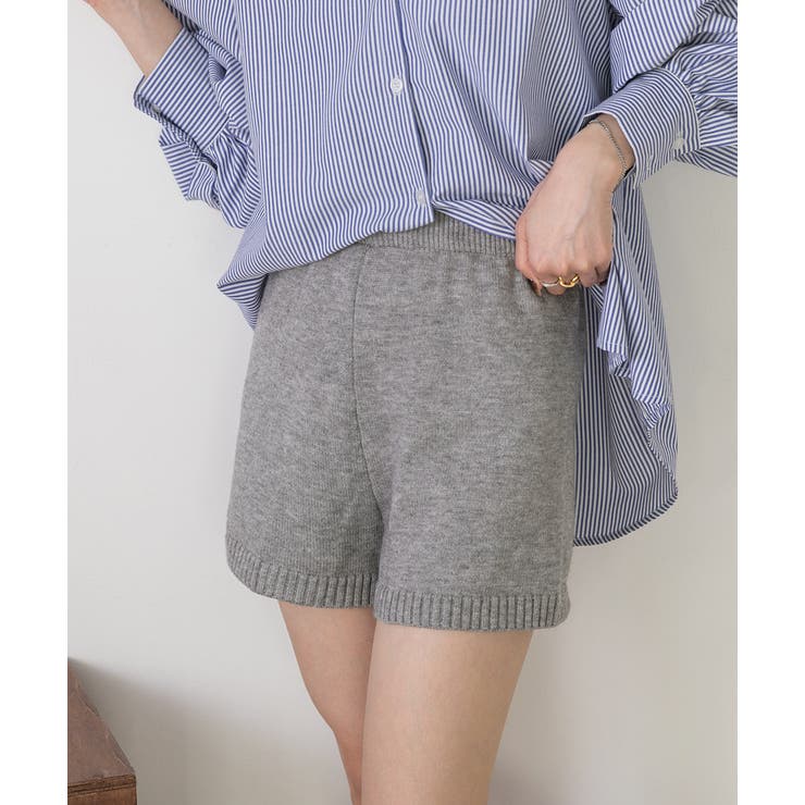 ニットショートパンツ[品番：ADEW0004670]｜ad thie（アドティエ