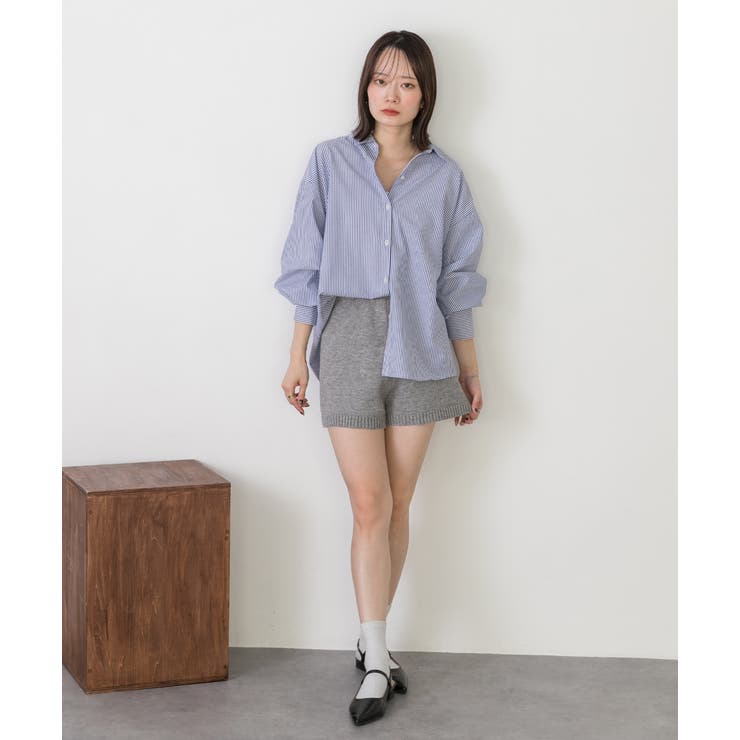 ニットショートパンツ[品番：ADEW0004670]｜ad thie（アドティエ