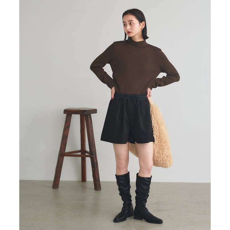 ウエスト切替 ハーフパンツ | ad thie | 詳細画像10 