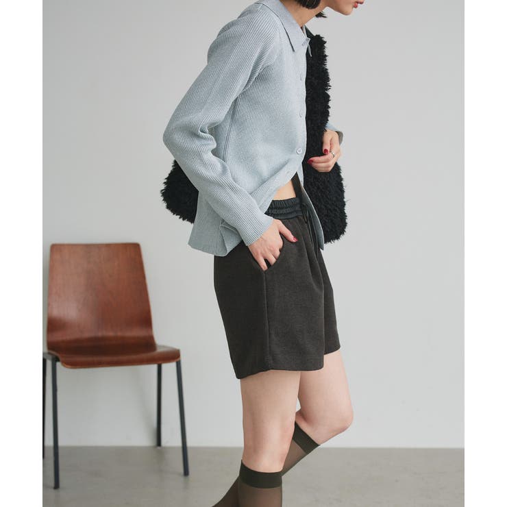 ウエスト切替 ハーフパンツ | ad thie | 詳細画像18 