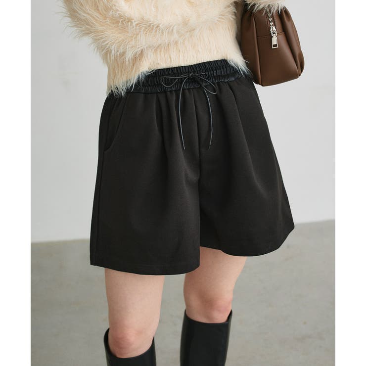 ウエスト切替 ハーフパンツ | ad thie | 詳細画像4 