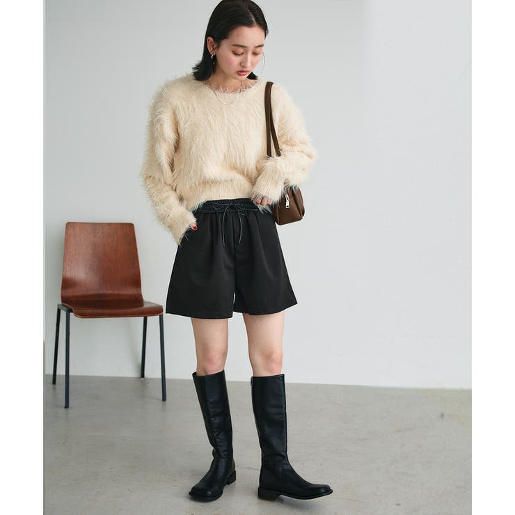 ウエスト切替 ハーフパンツ | ad thie | 詳細画像6 