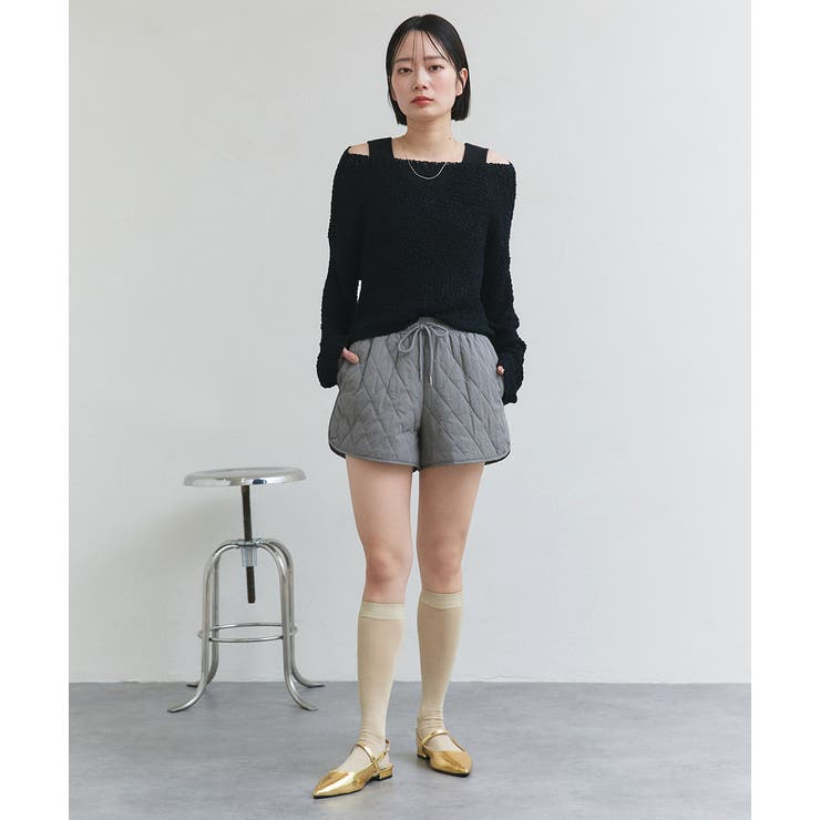 キルティングショートパンツ | ad thie | 詳細画像38 