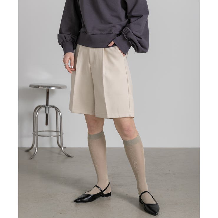 タックハーフパンツ | ad thie | 詳細画像25 