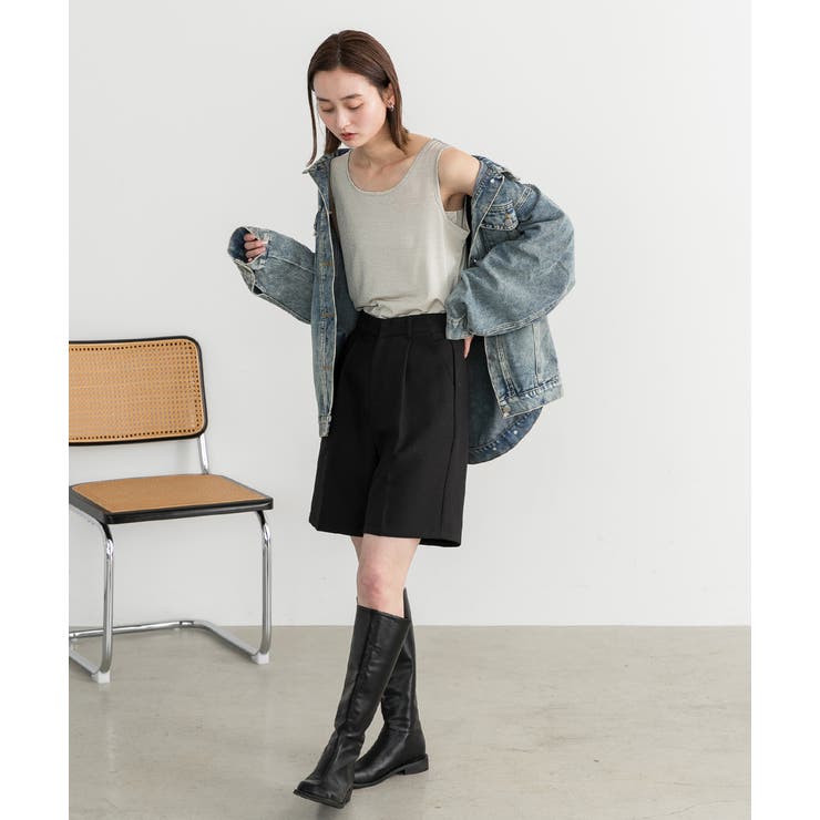 タックハーフパンツ | ad thie | 詳細画像51 