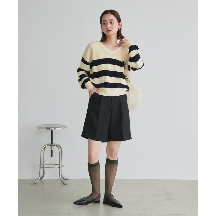 タックハーフパンツ | ad thie | 詳細画像52 