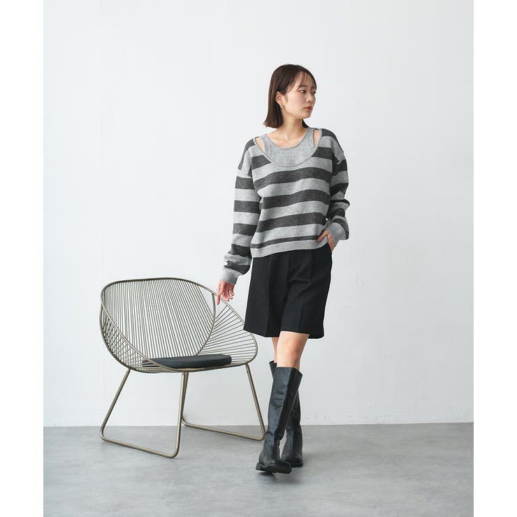 タックハーフパンツ | ad thie | 詳細画像54 