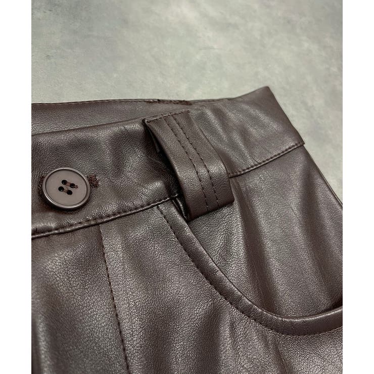 レザーライクパンツ | ad thie | 詳細画像18 