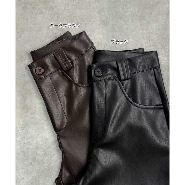 レザーライクパンツ | ad thie | 詳細画像20 