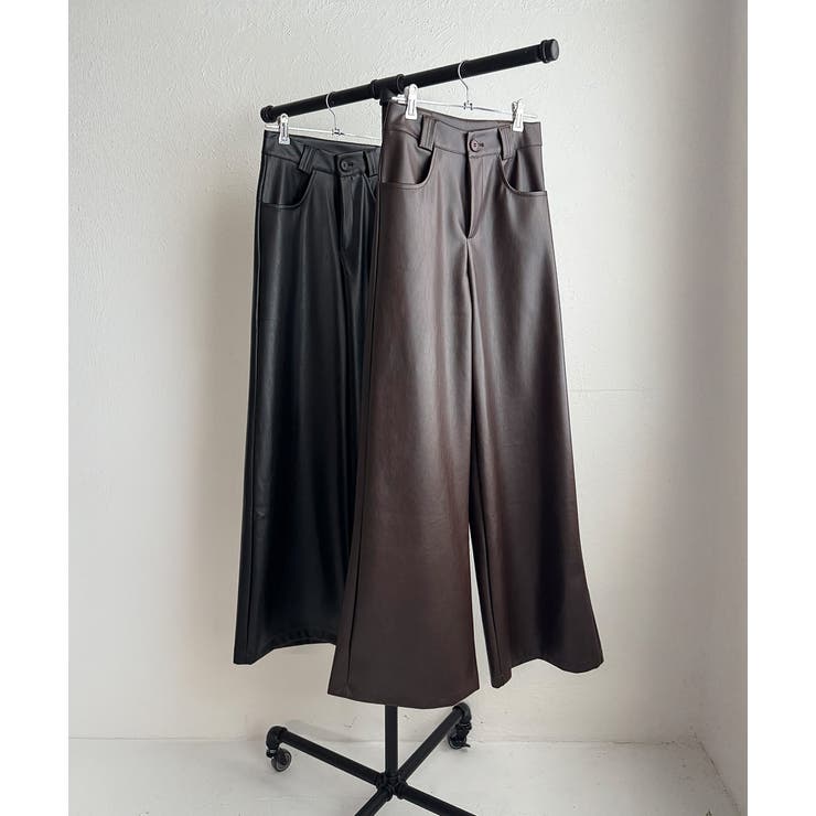 レザーライクパンツ | ad thie | 詳細画像21 