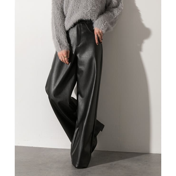 レザーライクパンツ | ad thie | 詳細画像4 