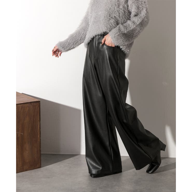 レザーライクパンツ | ad thie | 詳細画像6 