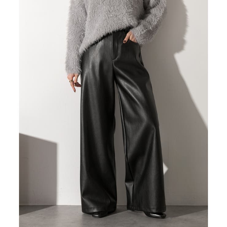 レザーライクパンツ | ad thie | 詳細画像8 