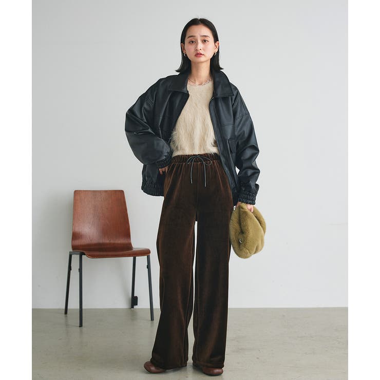 ベロアプルオンパンツ | ad thie | 詳細画像15 