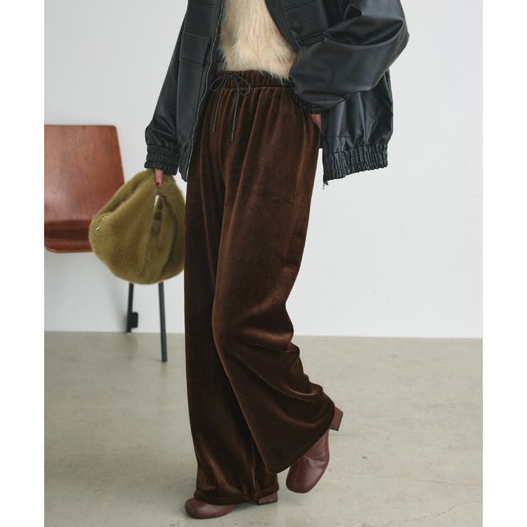 ベロアプルオンパンツ | ad thie | 詳細画像17 