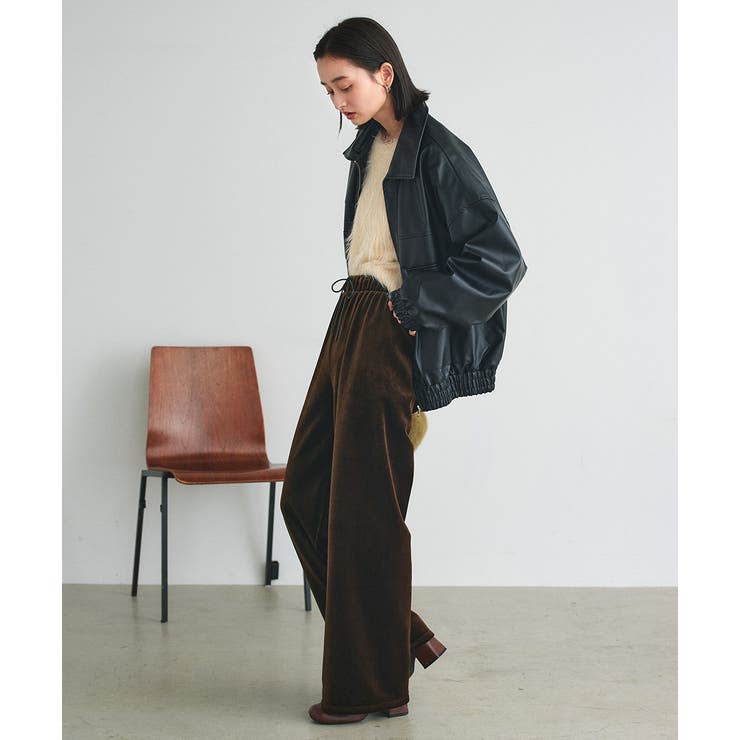 ベロアプルオンパンツ | ad thie | 詳細画像18 