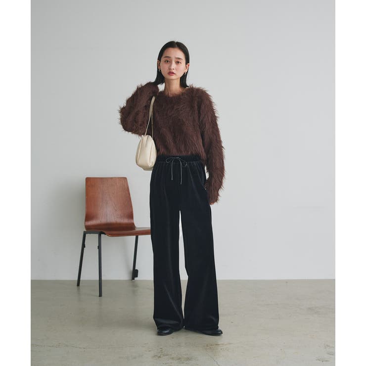 ベロアプルオンパンツ | ad thie | 詳細画像2 