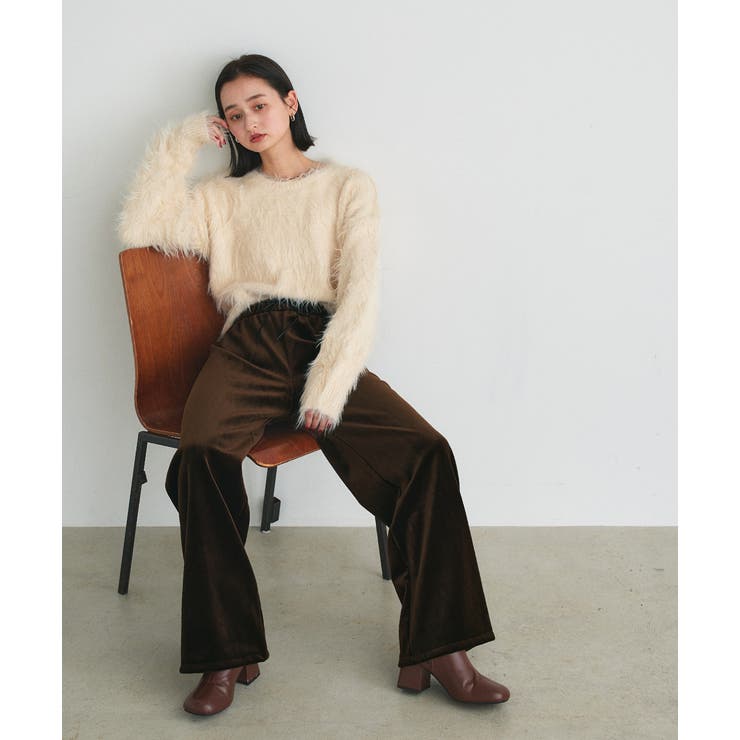 ベロアプルオンパンツ | ad thie | 詳細画像20 