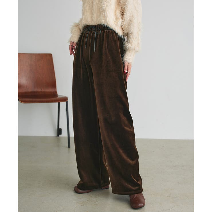 ベロアプルオンパンツ | ad thie | 詳細画像21 