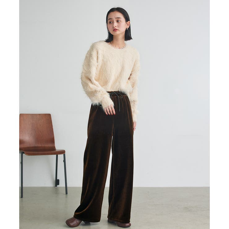 ベロアプルオンパンツ | ad thie | 詳細画像23 