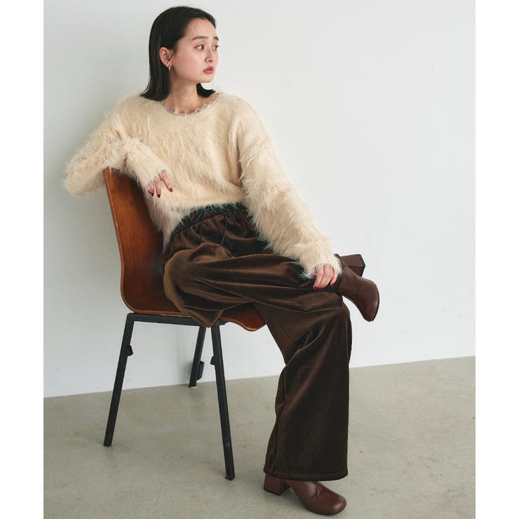 ベロアプルオンパンツ | ad thie | 詳細画像26 