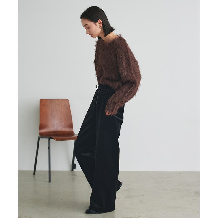 ベロアプルオンパンツ | ad thie | 詳細画像3 