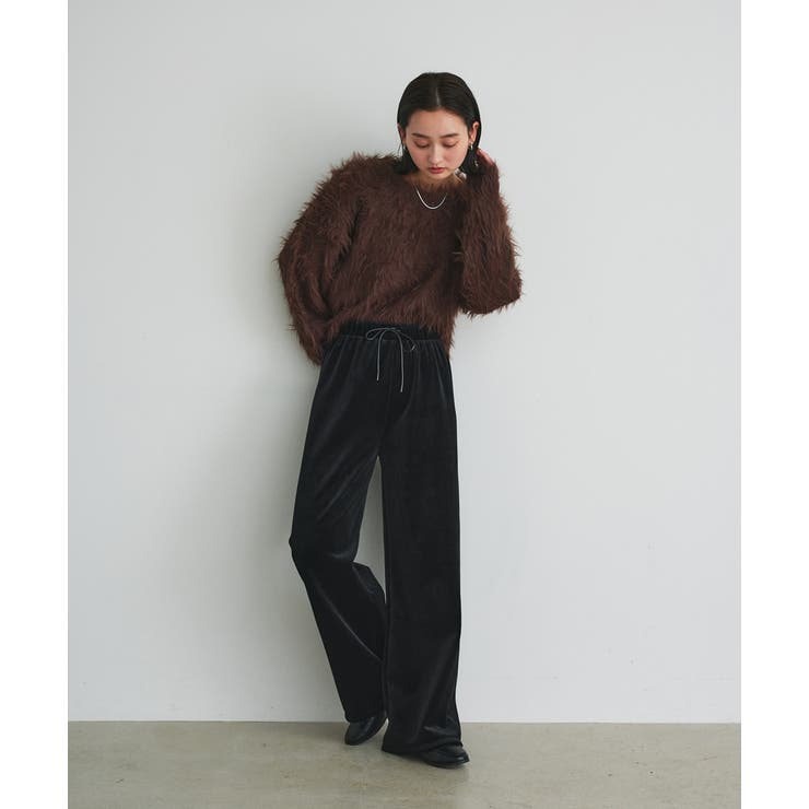 ベロアプルオンパンツ | ad thie | 詳細画像8 