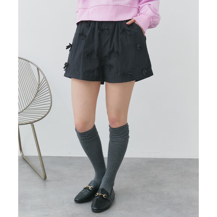 リボンナイロンショートパンツ | ad thie | 詳細画像22 