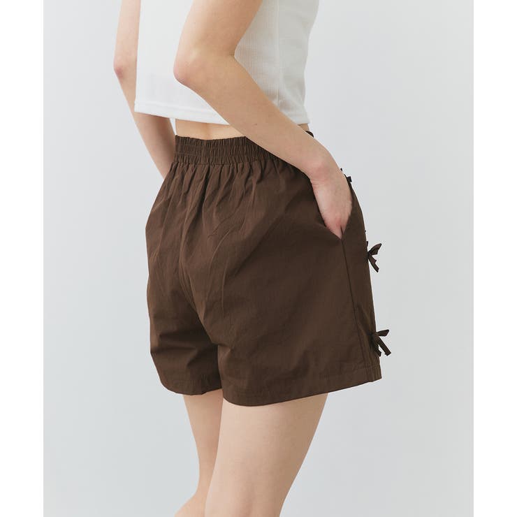 リボンナイロンショートパンツ | ad thie | 詳細画像31 