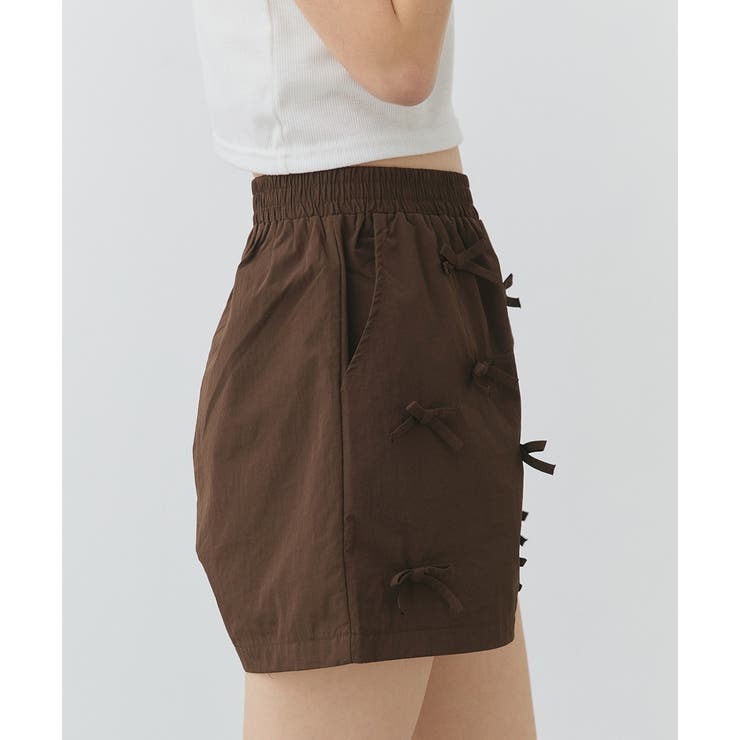 リボンナイロンショートパンツ | ad thie | 詳細画像32 