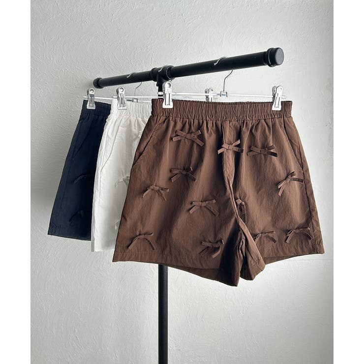 リボンナイロンショートパンツ | ad thie | 詳細画像38 