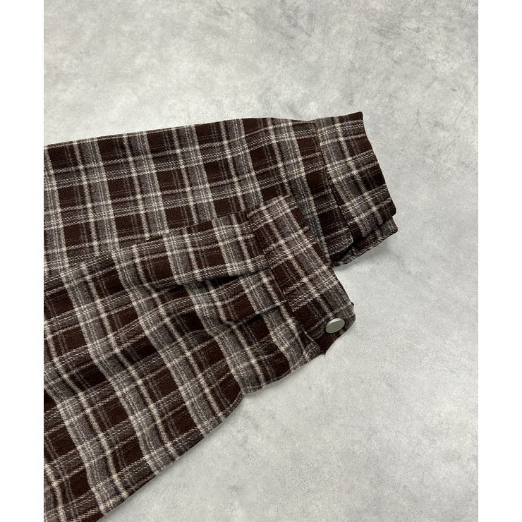 ショート丈チェックシャツ | ad thie | 詳細画像29 