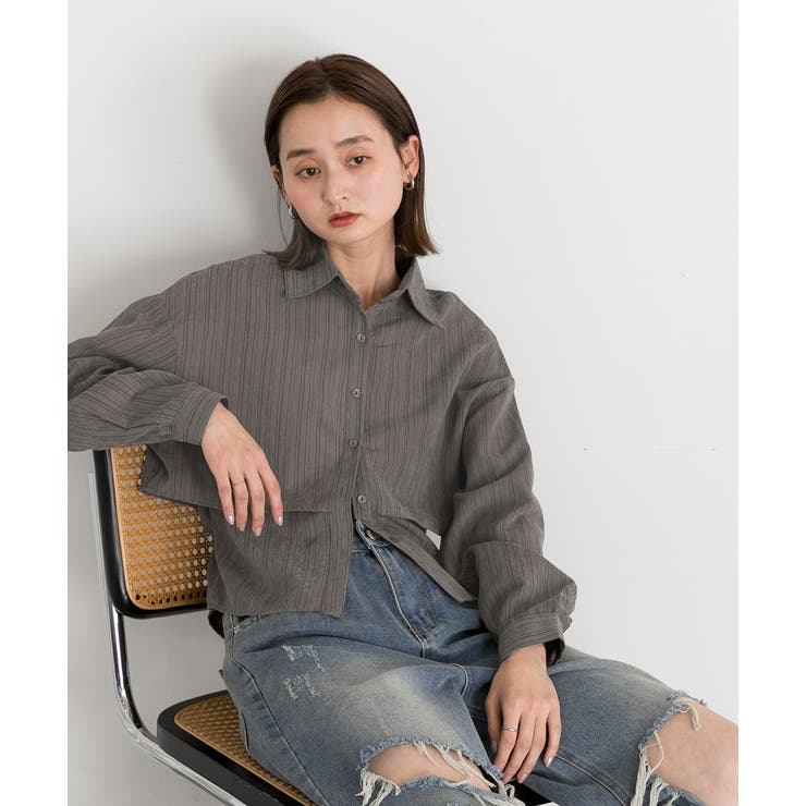 ストライプレイヤードシャツ | ad thie | 詳細画像10 