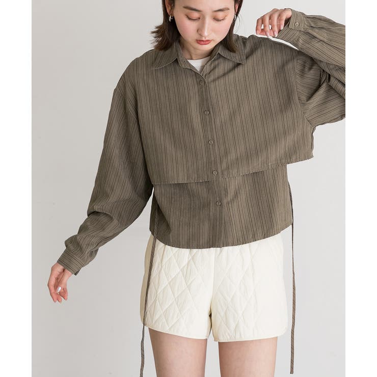 ストライプレイヤードシャツ | ad thie | 詳細画像15 