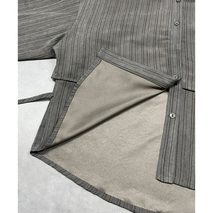 ストライプレイヤードシャツ | ad thie | 詳細画像17 