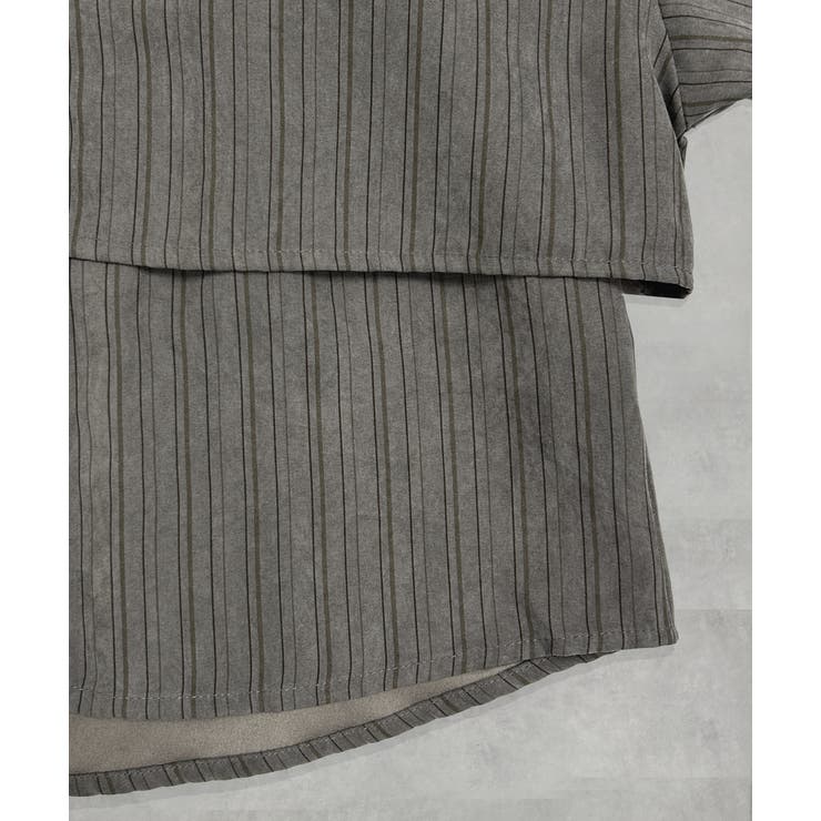 ストライプレイヤードシャツ | ad thie | 詳細画像20 