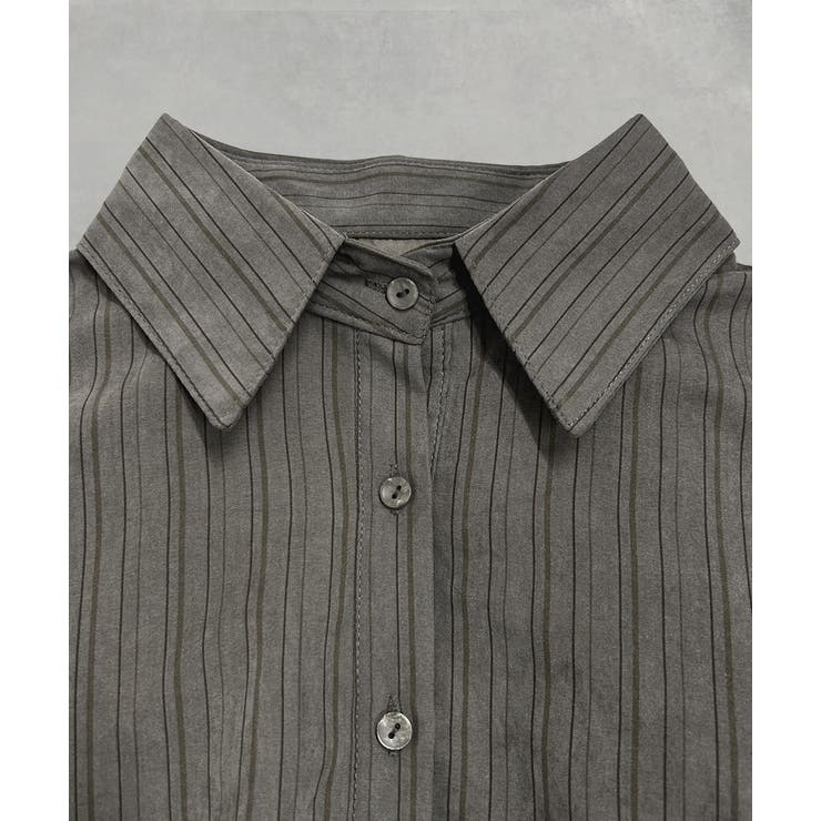 ストライプレイヤードシャツ | ad thie | 詳細画像21 