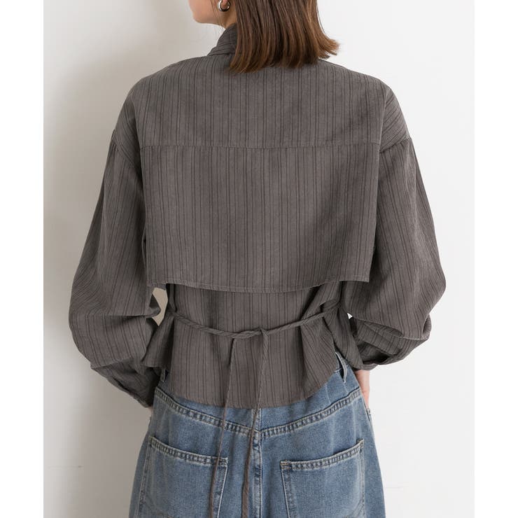 ストライプレイヤードシャツ | ad thie | 詳細画像8 